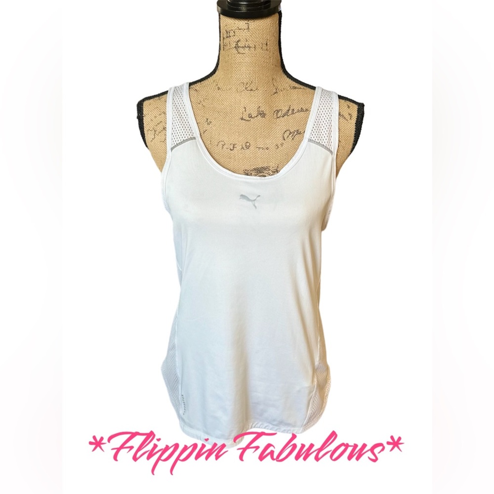 Puma ~ Women’s white Athletic Tank size medium